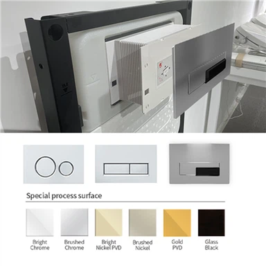 Dvojna splakovalna tipka za podometne splakovalnike